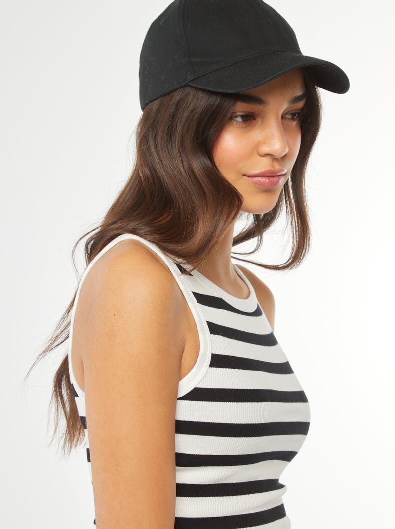 Top com gola americana BRANCO - Kiabi