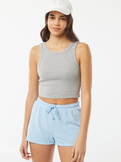 Top com gola americana - Kiabi