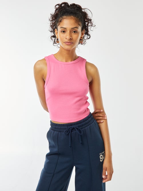 Top com gola americana - Kiabi