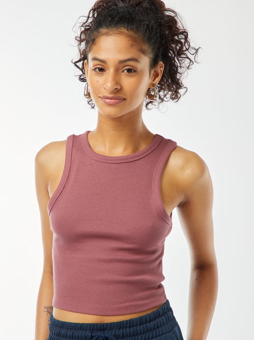 Top com gola americana - Kiabi