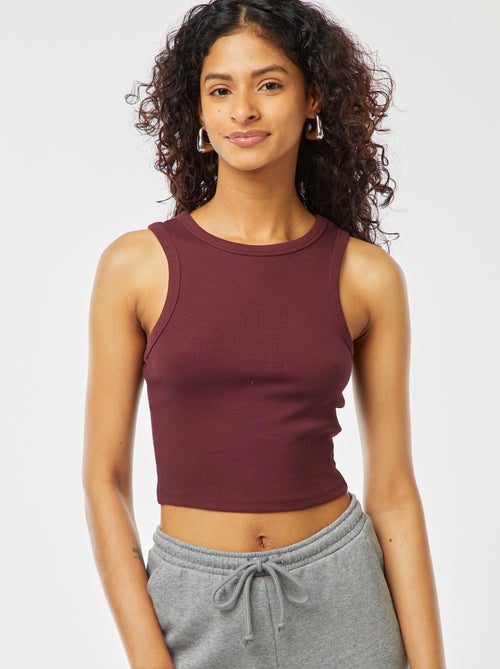 Top com gola americana - Kiabi