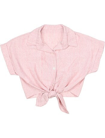 Top com gola de camisa - Kids Star