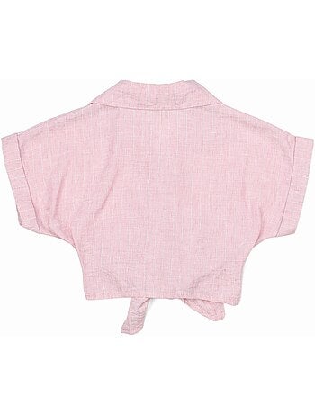 Top com gola de camisa - Kids Star