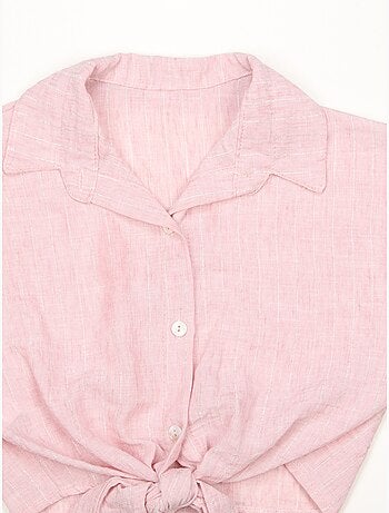Top com gola de camisa - Kids Star