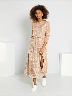 Top com lantejoulas - Kiabi