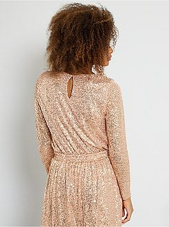 Top com lantejoulas - Kiabi