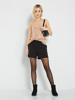 Top com lantejoulas - Kiabi