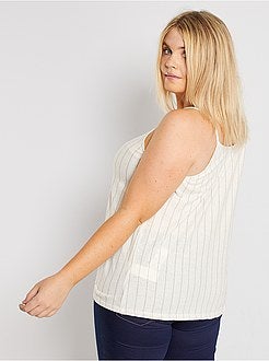 Top com linho - Kiabi