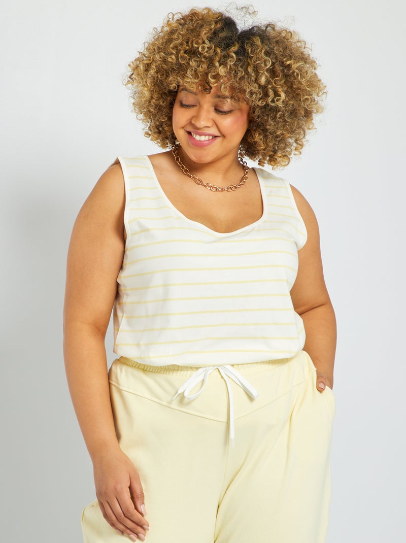 Top com motivo AMARELO - Kiabi