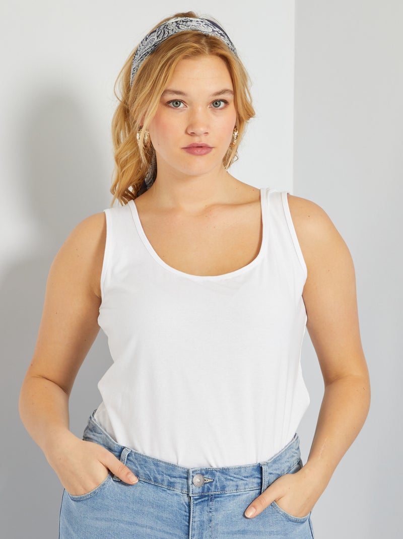Top com motivo Branco - Kiabi