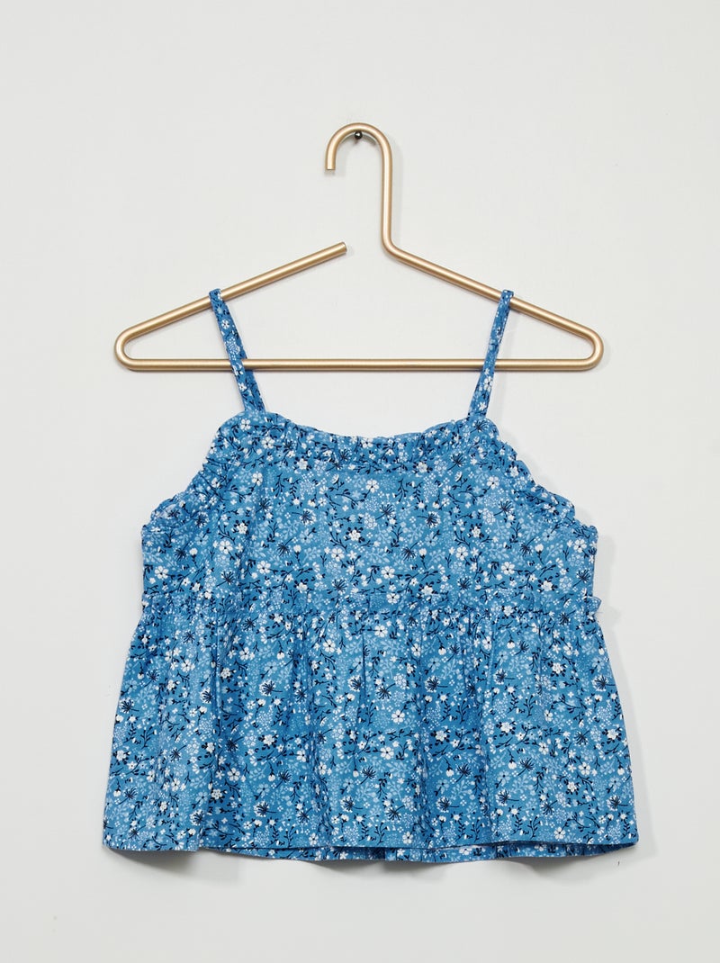 Top com motivos AZUL - Kiabi