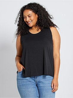 Top com parte de trás com fecho - Kiabi