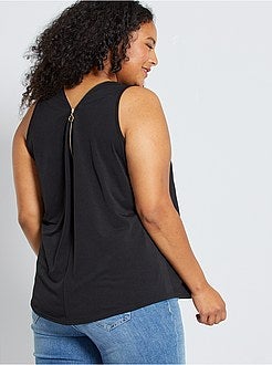 Top com parte de trás com fecho - Kiabi