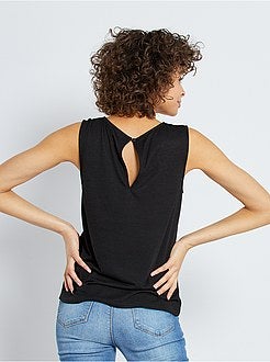 Top com peitilho em macramé 'JDY' - Kiabi