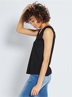 Top com peitilho em macramé 'JDY' - Kiabi