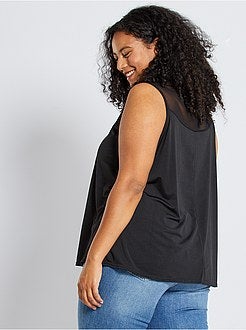 Top com pormenores rendilhados - Kiabi