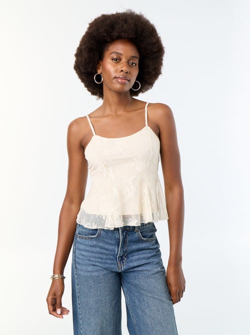 Top crop de renda - Kiabi