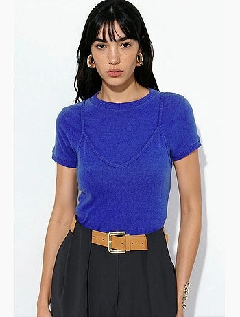 Top cropped canelado feminino busem