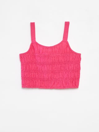 Top cropped de alças