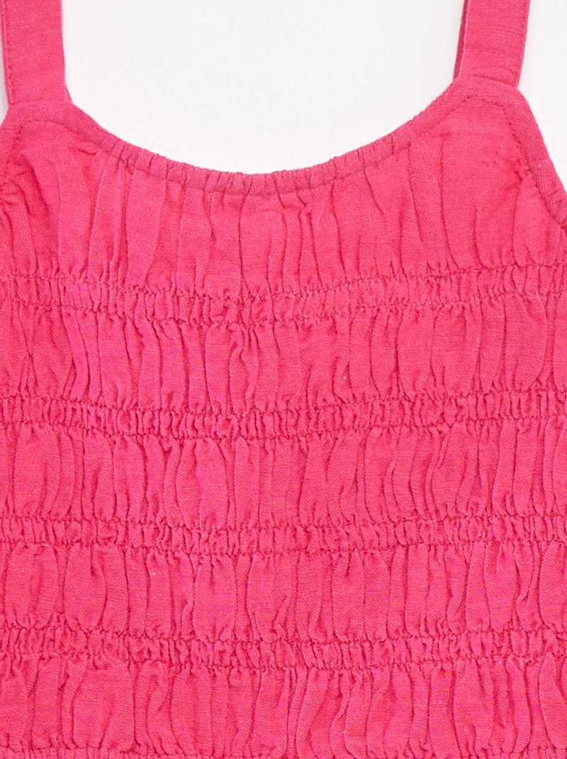 Top cropped de alças Rosa - Kiabi