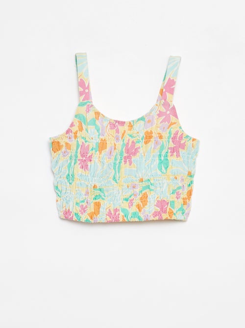 Top cropped de alças - Kiabi