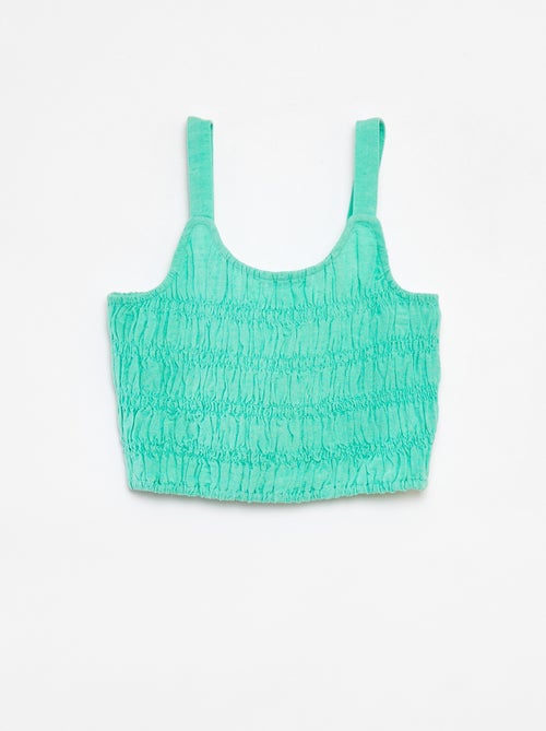 Top cropped de alças - Kiabi