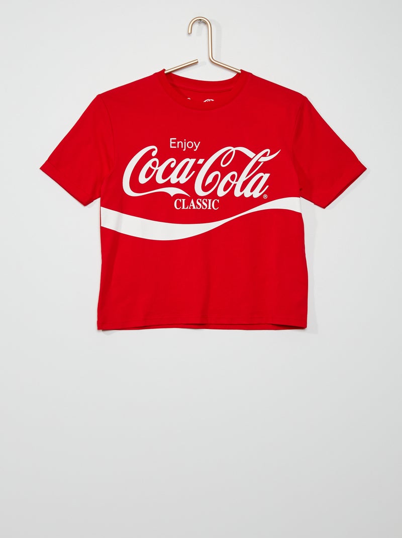 Top curto 'Coca Cola' VERMELHO - Kiabi