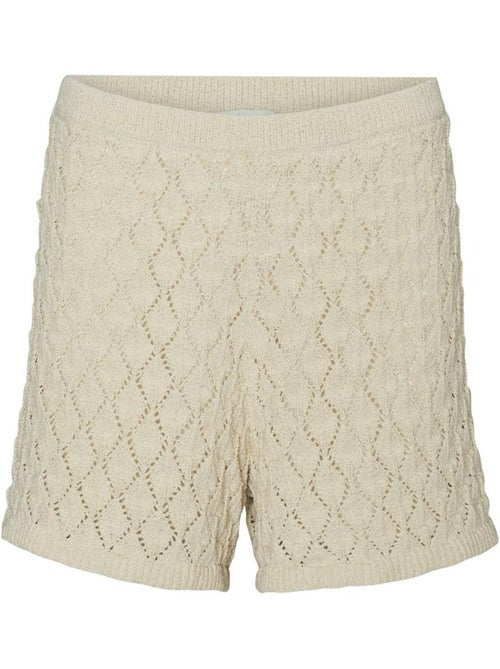 Top Curto de Croché Bege Vero Moda Evelyn - Kiabi Top Curto de Croché Bege Vero Moda Evelyn - Kiabi