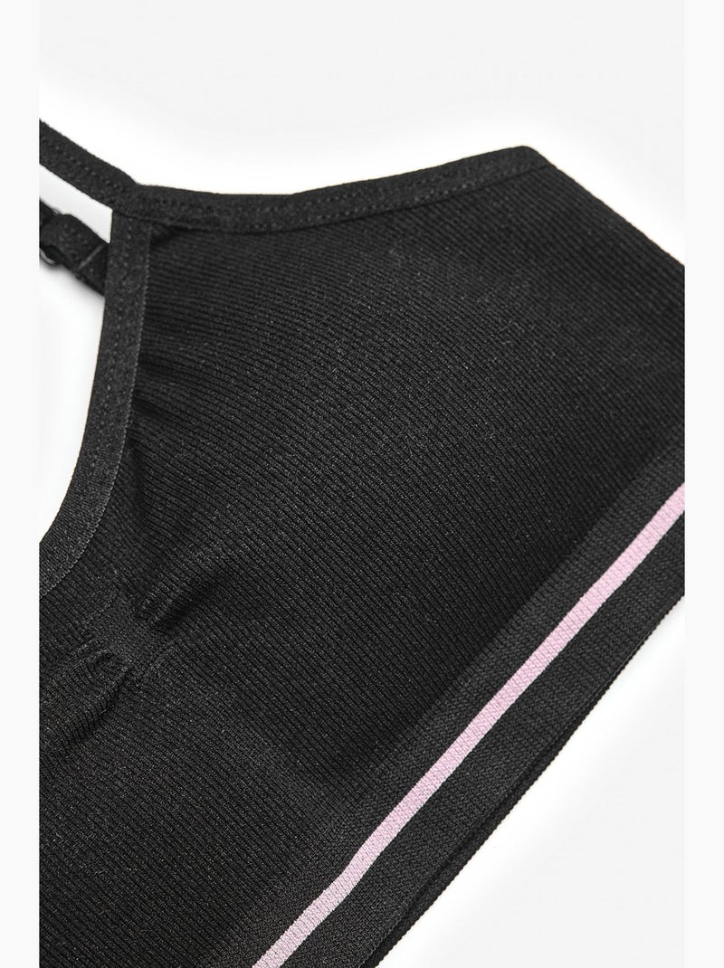 Top curto seamless menina penti Preto - Kiabi