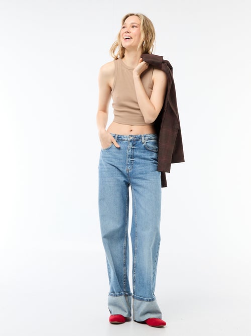 Top curto sem mangas - Kiabi