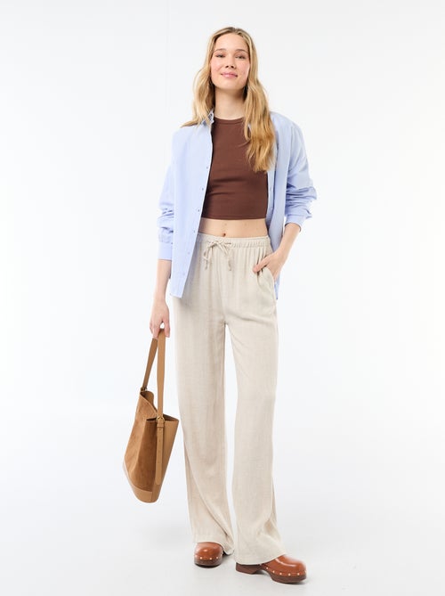 Top curto sem mangas - Kiabi