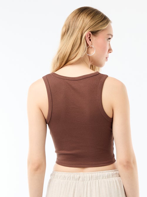 Top curto sem mangas - Kiabi