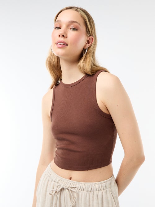 Top curto sem mangas - Kiabi