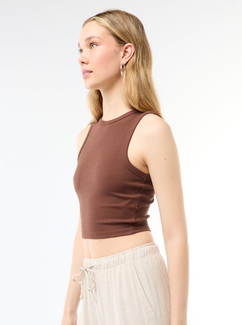 Top curto sem mangas - Kiabi