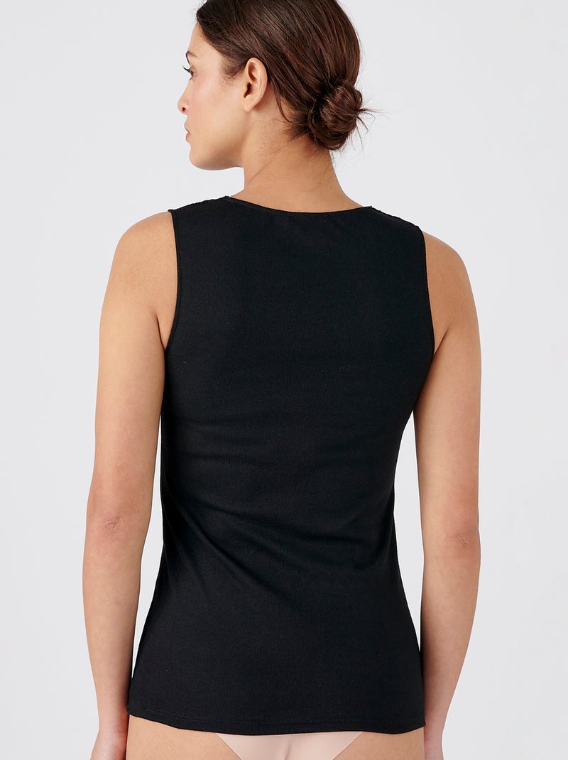 Top 'Damart' Thermolactyl nível 2 Preto - Kiabi