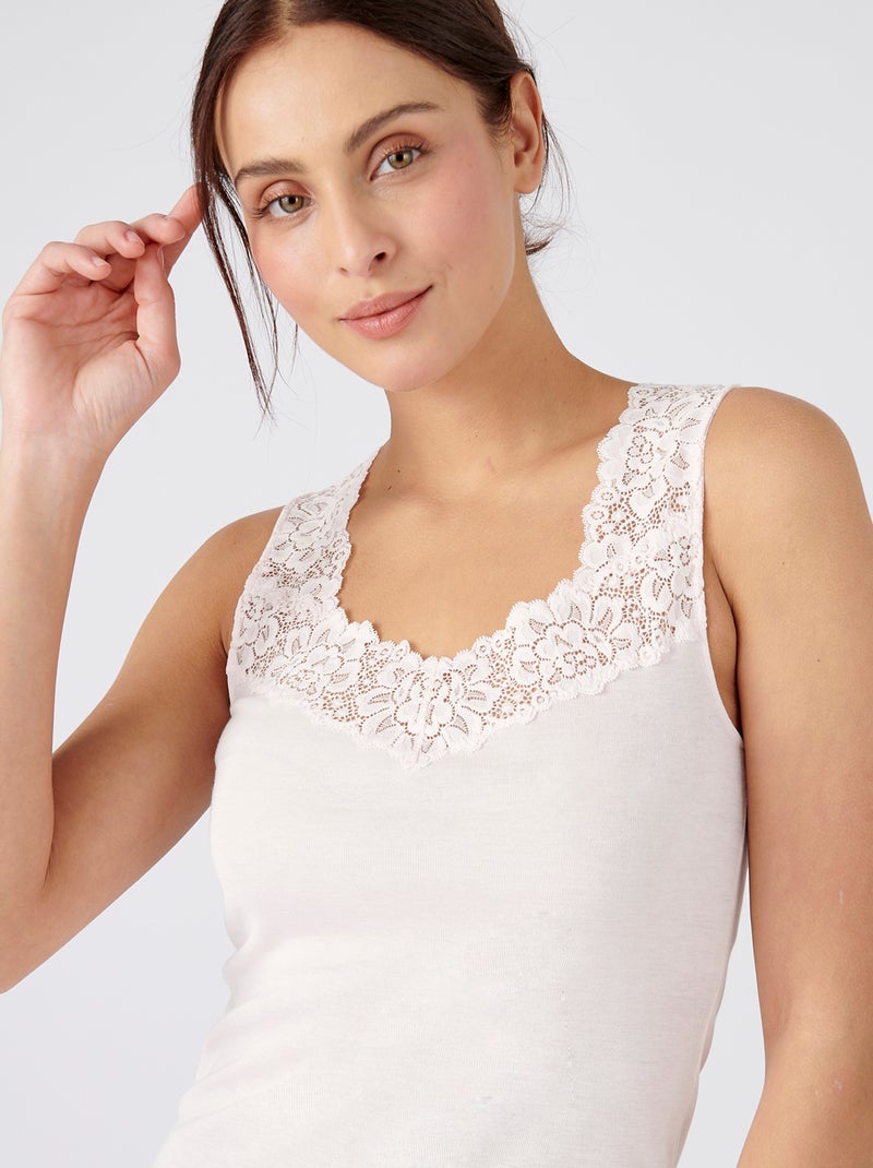 Top 'Damart' Thermolactyl nível 2 ROSA - Kiabi