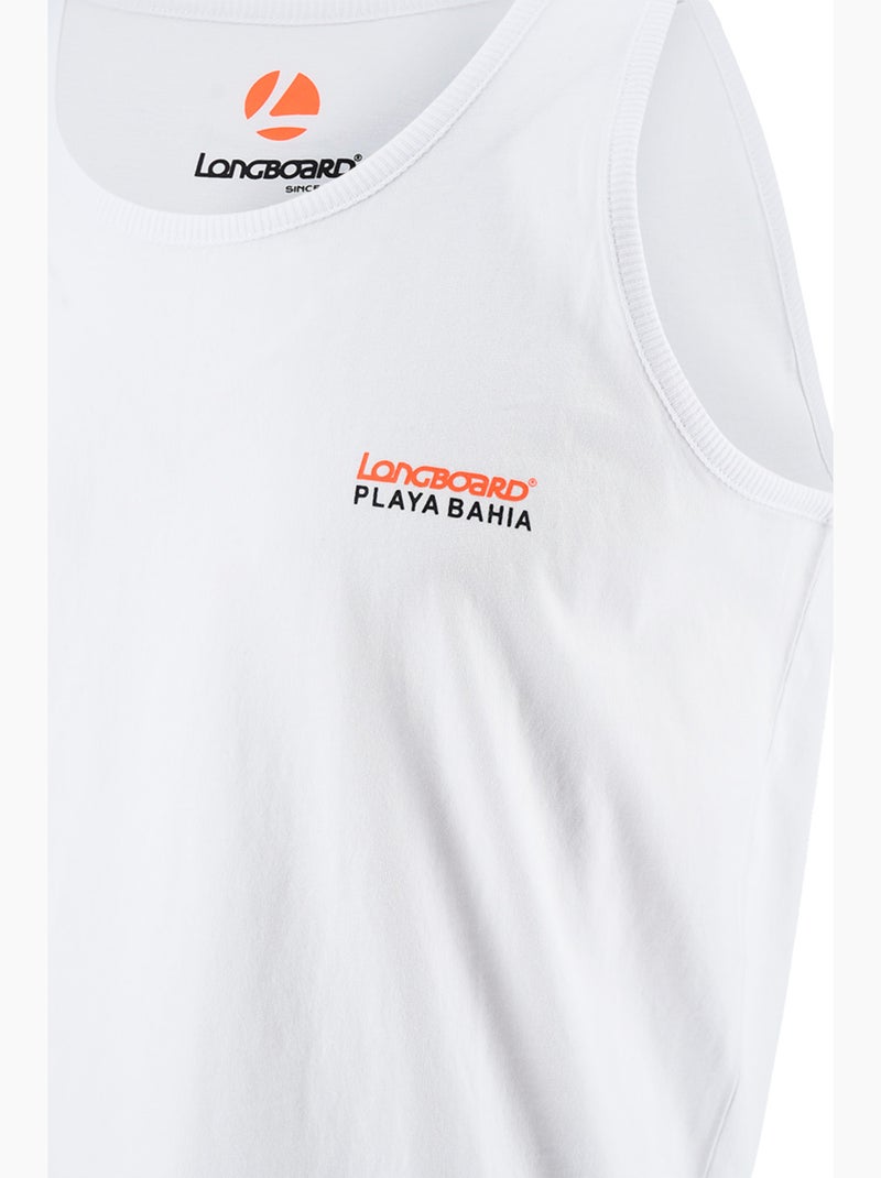 Top de alças - branco - longboard Branco - Kiabi