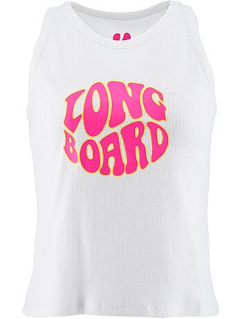 Top de alças - branco - longboard
