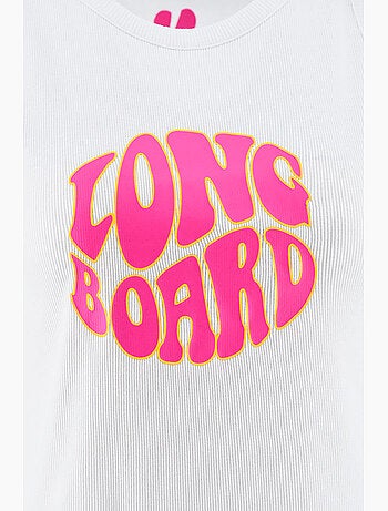 Top de alças - branco - longboard