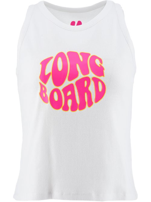 Top de alças - branco - longboard - Kiabi