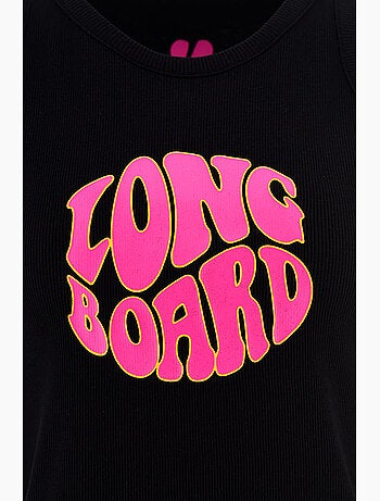 Top de alças - preto -longboard