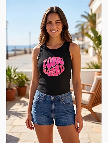 Top de alças - preto -longboard
