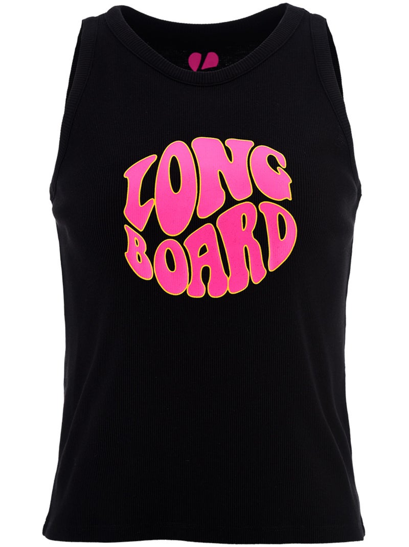 Top de alças - preto -longboard Preto - Kiabi