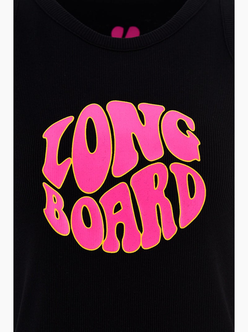 Top de alças - preto -longboard Preto - Kiabi