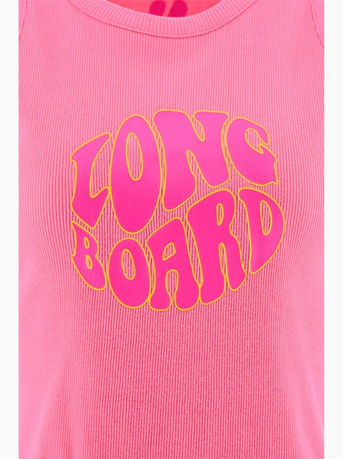 Top de alças - rosa - longboard - Kiabi