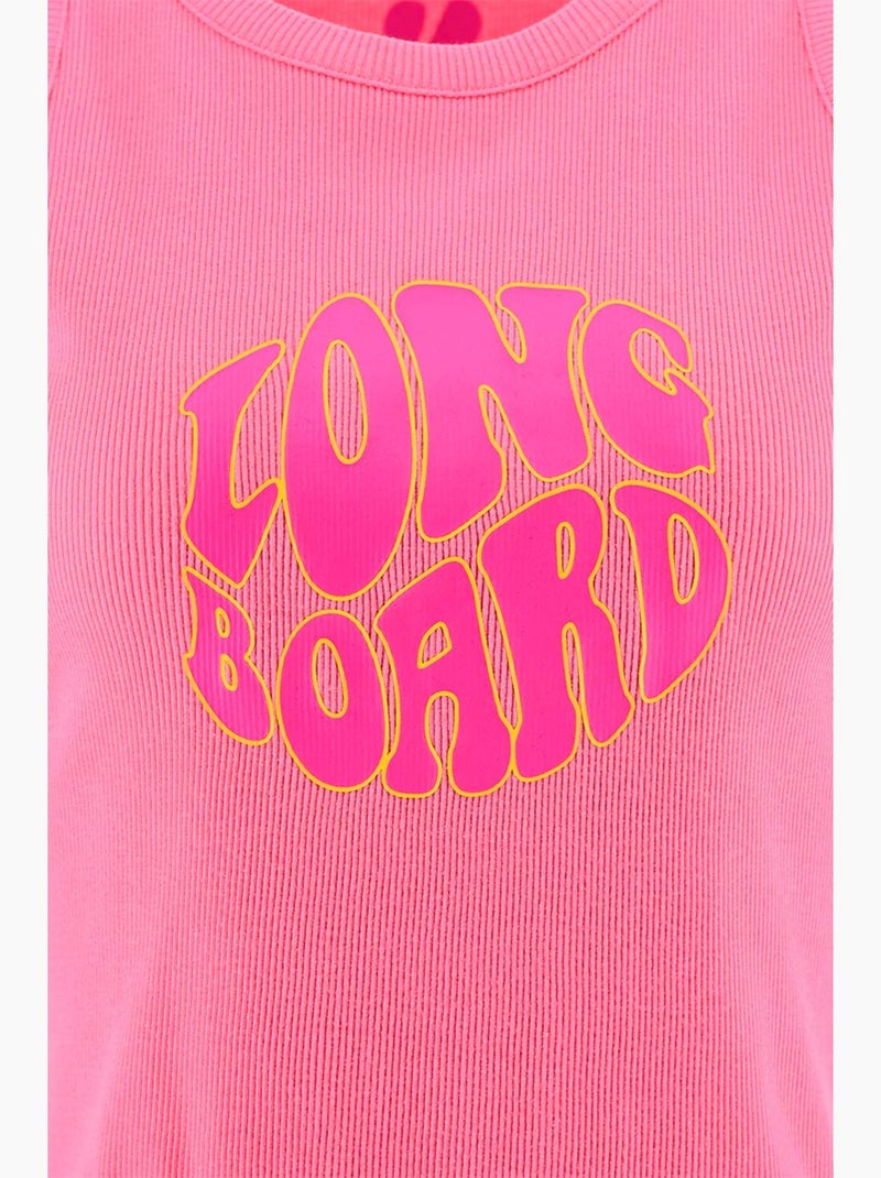 Top de alças - rosa - longboard Rosa - Kiabi