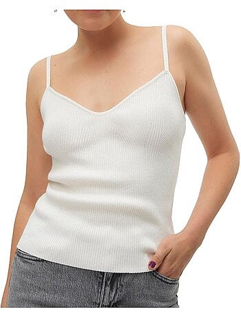 Top de Alças Bege Vero Moda Willow para Mulher