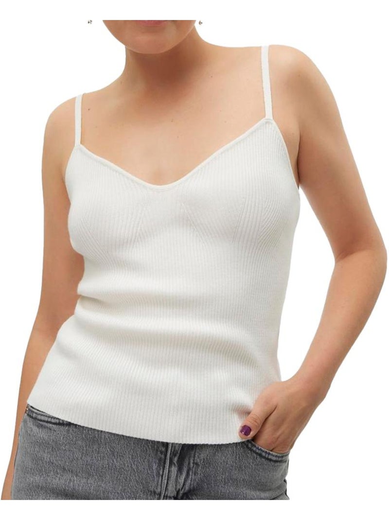 Top de Alças Bege Vero Moda Willow para Mulher Bege - Kiabi