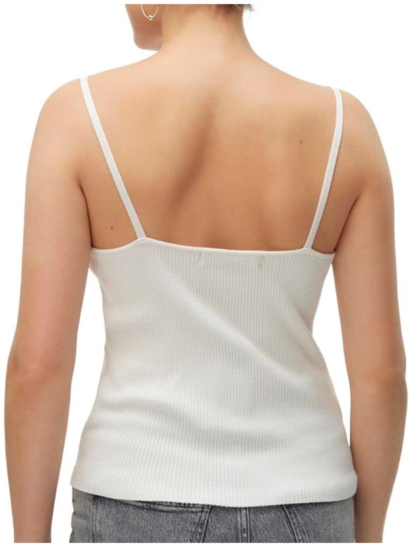 Top de Alças Bege Vero Moda Willow para Mulher Bege - Kiabi