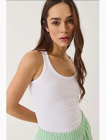 Top de alças canelado lucci